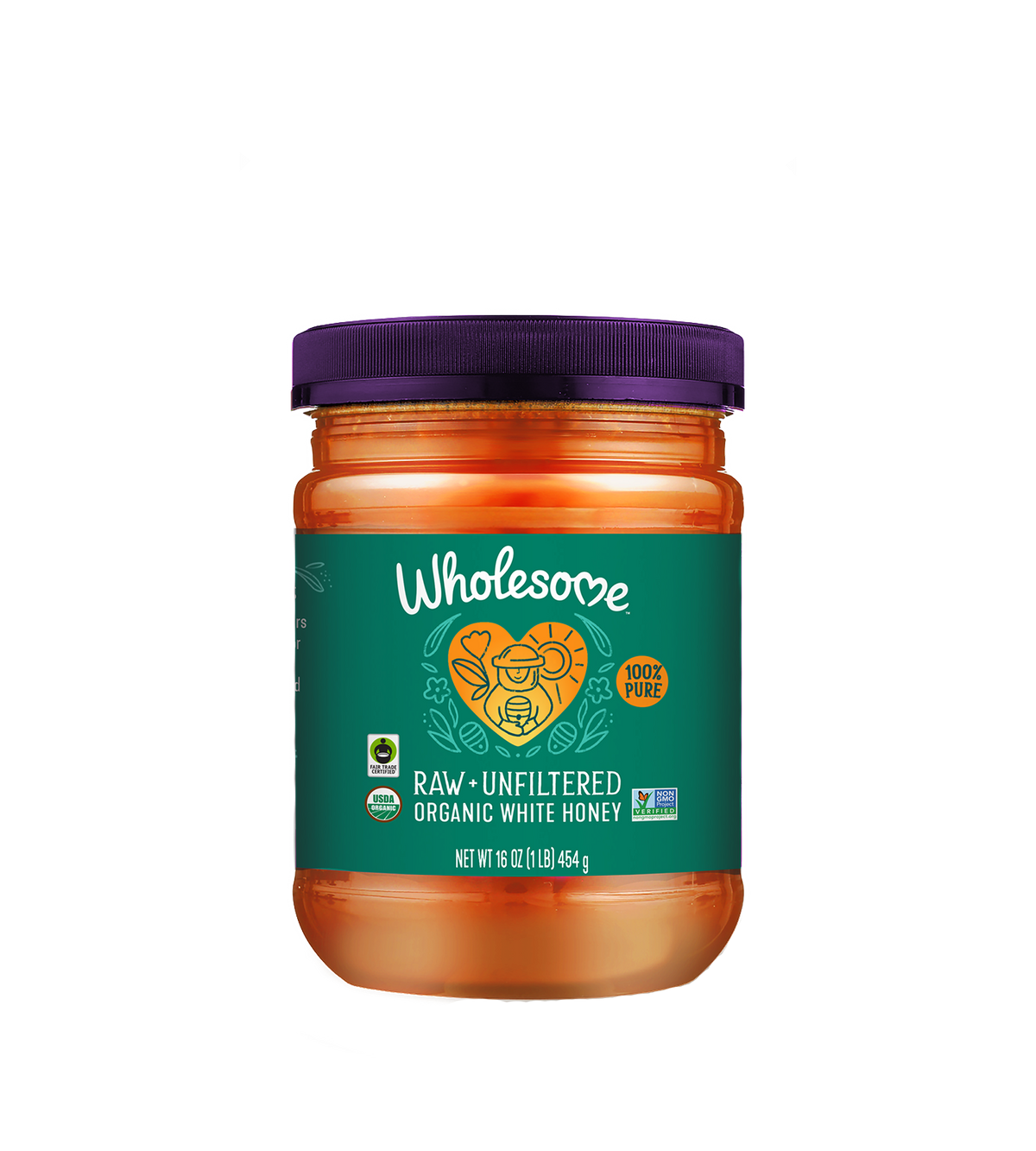 Organic White Honey Jar - Carousel Image